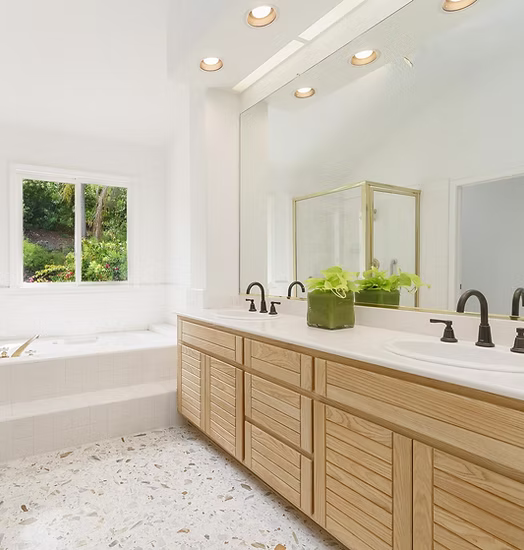 Room refresh project showing updated interior styling and finishes